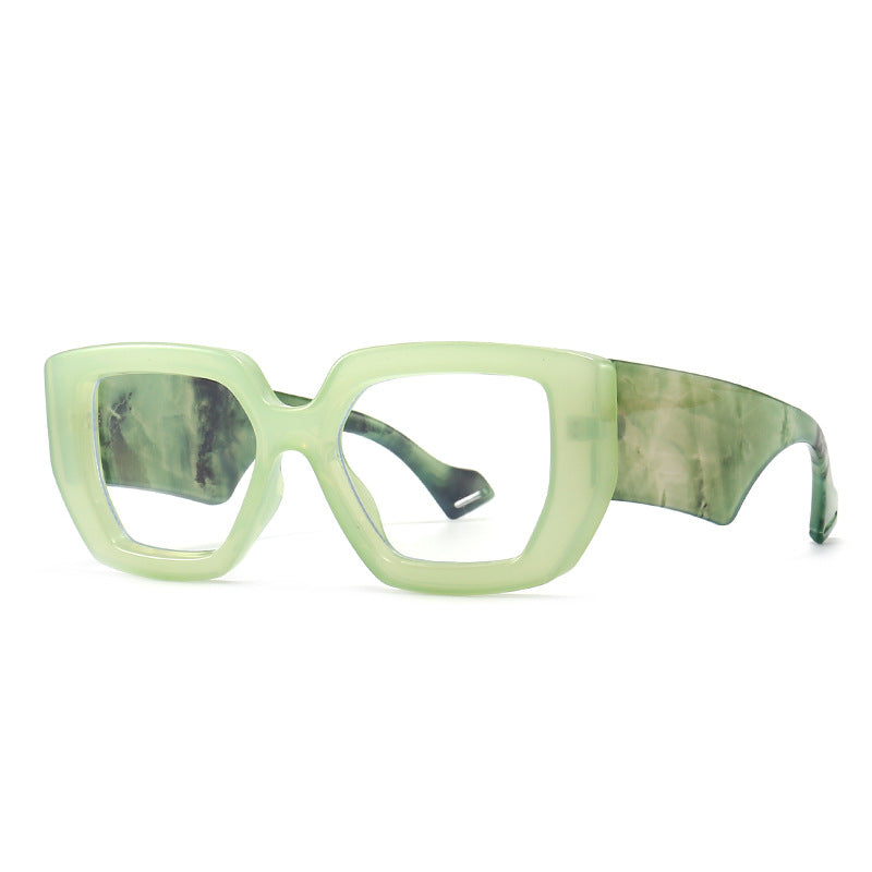 Wholesale Anti-blue Light Ink Color Plain Mirror PC Sunglasses